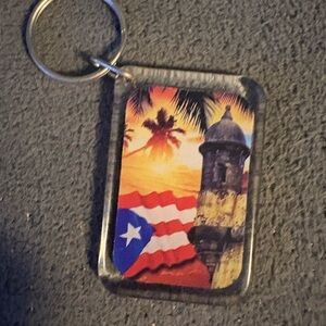 Sunset Puerto Rico Keychain